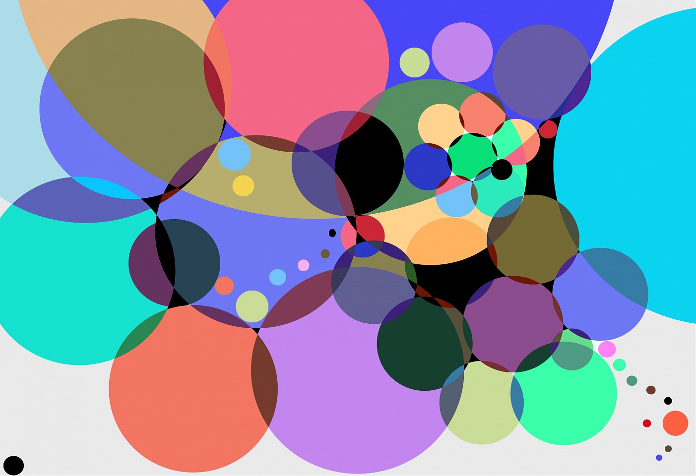 Dane Albert, Circles #19, 2023
Enamel on aluminum (Concept) © Dane Albert, 48 x 72 in. (121.9 x 182.9 cm)
Series of colored lines and shapes in multiple configurations
DA.2023-019