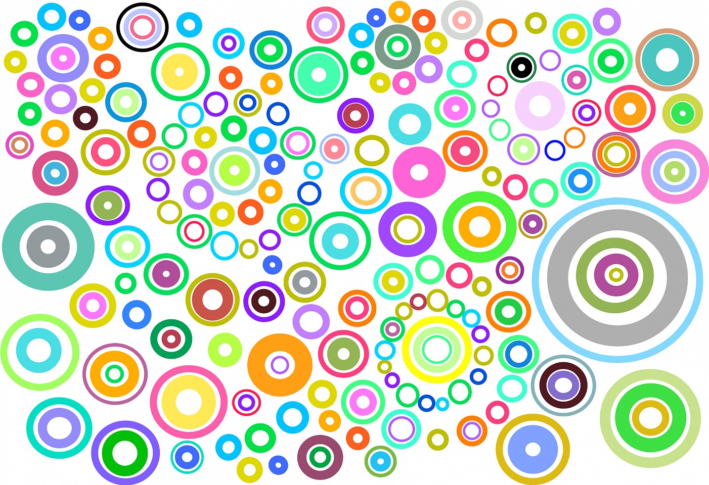 Dane Albert, Circles #22, 2023
Enamel on aluminum (Concept) © Dane Albert, 48 x 72 in. (121.9 x 182.9 cm)
Series of colored lines and shapes in multiple configurations
DA.2023-022