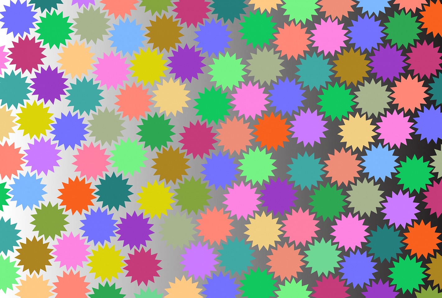 Dane Albert, Color Stars #6, 2023
Enamel on aluminum (Concept) © Dane Albert, 48 x 72 in. (121.9 x 182.9 cm)
Series of colored lines and shapes in multiple configurations
DA.2023.stars-006