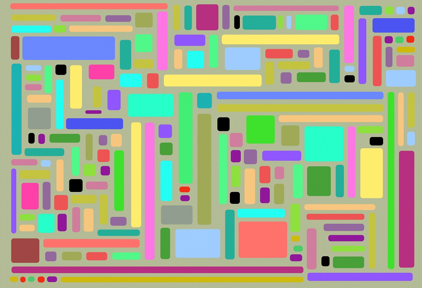 Dane Albert, Color Bars #8, 2023
Enamel on aluminum (Concept) © Dane Albert, 48 x 72 in. (121.9 x 182.9 cm)
Series of colored lines and shapes in multiple configurations
DA.2023.bars-008