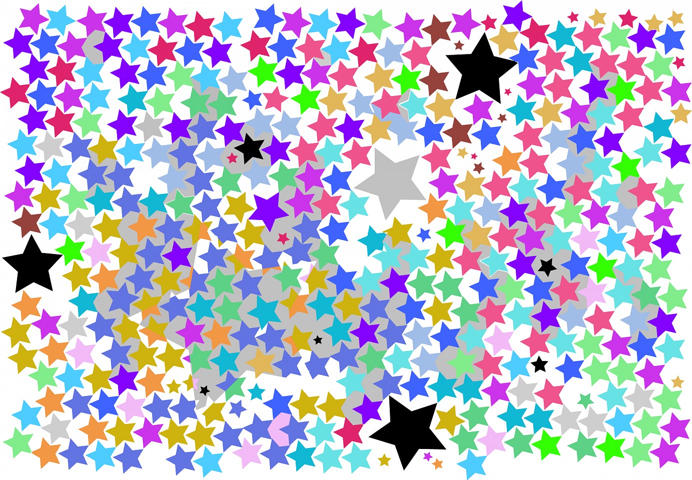 Dane Albert, Color Stars #4, 2023
Enamel on aluminum (Concept) © Dane Albert, 48 x 72 in. (121.9 x 182.9 cm)
Series of colored lines and shapes in multiple configurations
DA.2023.stars-004