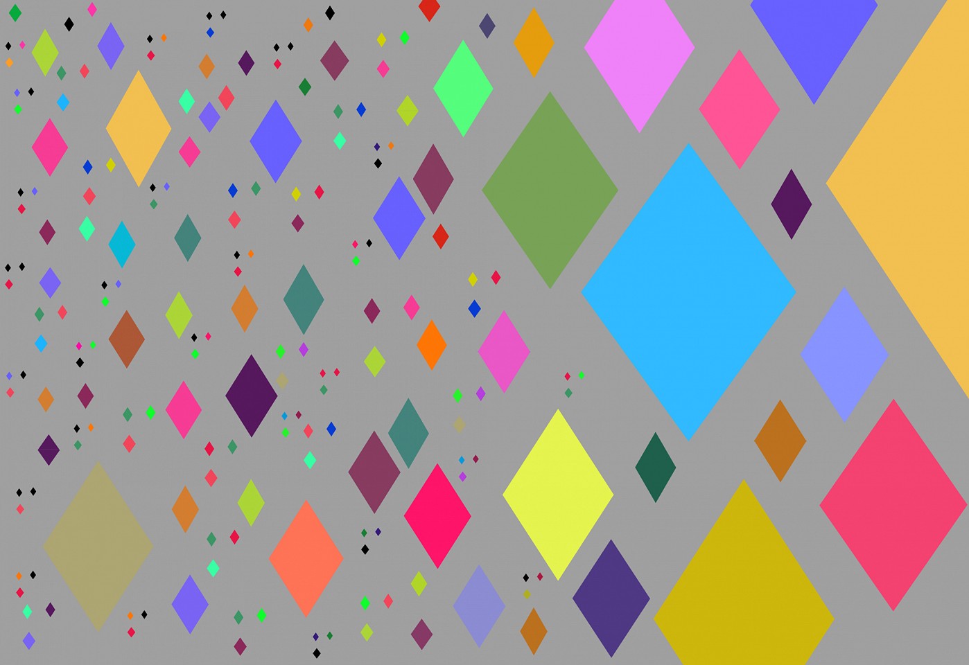 Dane Albert, Polygons #9 Dusk, 2023
Enamel on aluminum (Concept) © Dane Albert, 48 x 72 in. (121.9 x 182.9 cm)
Series of colored lines and shapes in multiple configurations
DA.2023.polygon-009-dusk
