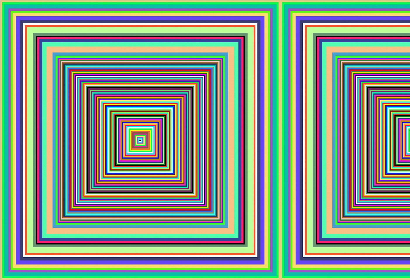 Dane Albert, Polygons #12, 2023
Enamel on aluminum (Concept) © Dane Albert, 48 x 72 in. (121.9 x 182.9 cm)
Series of colored lines and shapes in multiple configurations
DA.2023.polygon-012
