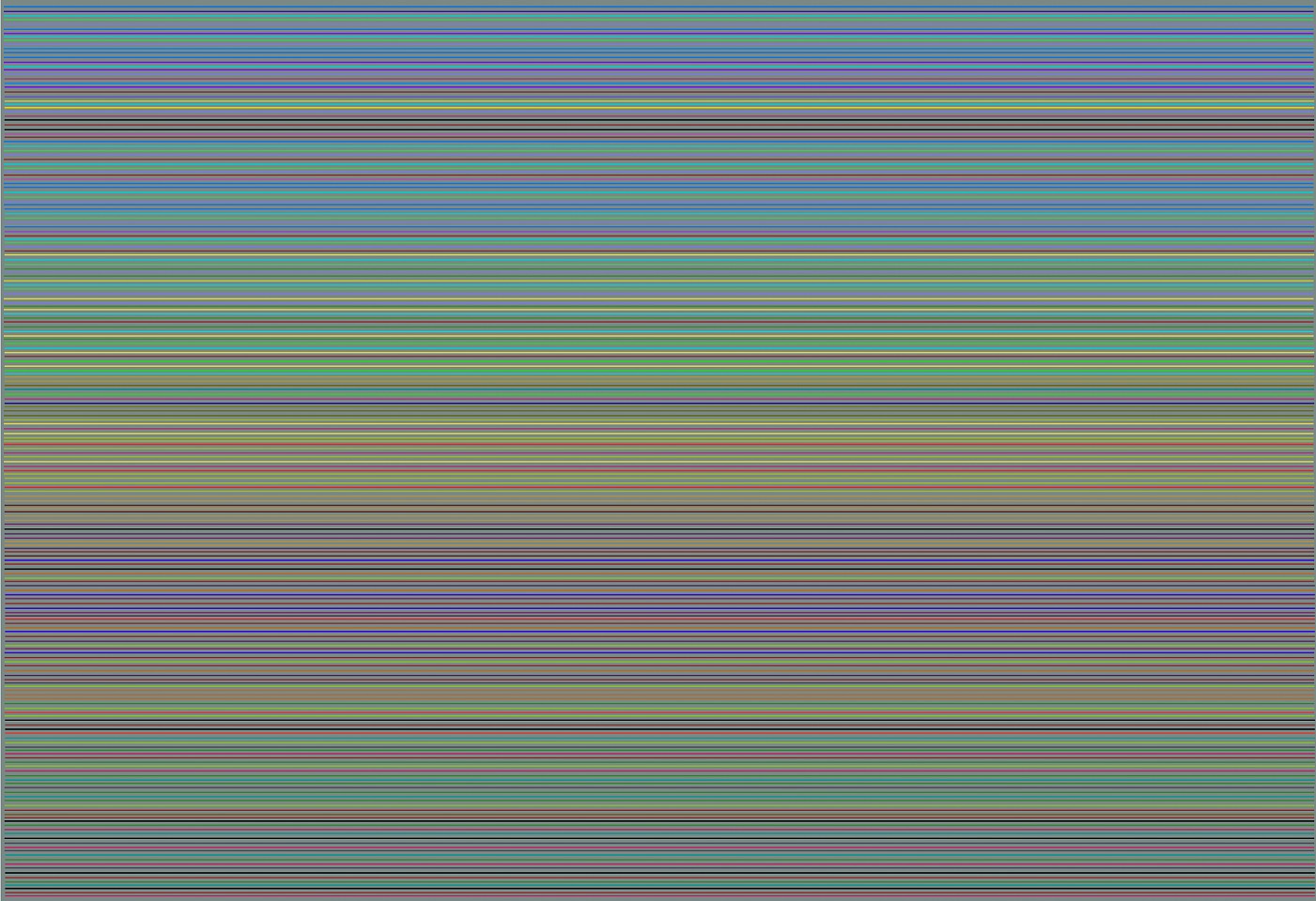 Dane Albert, Color Sticks #13 Dusk, 2023
Enamel on aluminum (Concept) © Dane Albert, 48 x 72 in. (121.9 x 182.9 cm)
Series of colored lines and shapes in multiple configurations
DA.2023.sticks-013-dusk