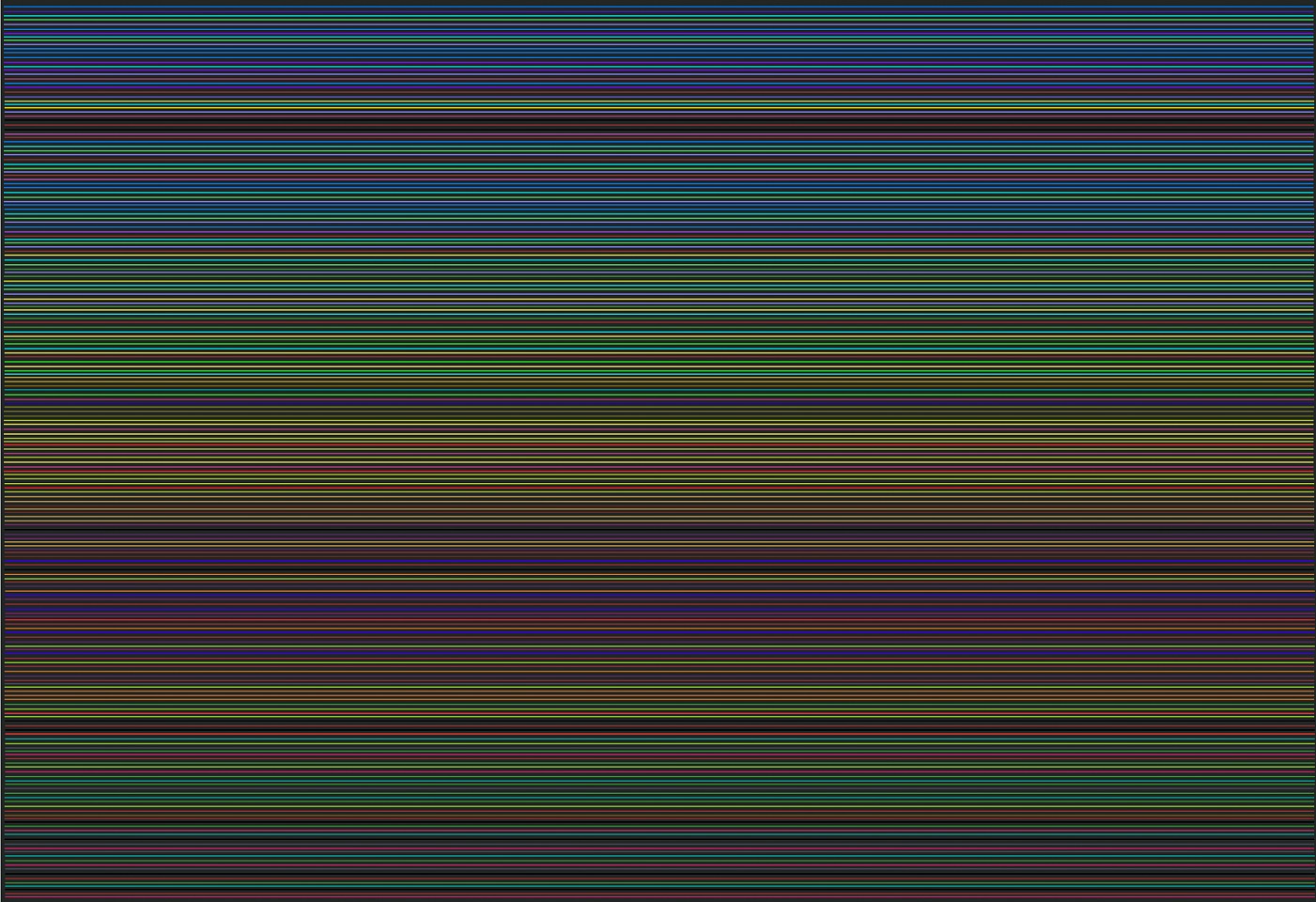 Dane Albert, Color Sticks #13 Night, 2023
Enamel on aluminum (Concept) © Dane Albert, 48 x 72 in. (121.9 x 182.9 cm)
Series of colored lines and shapes in multiple configurations
DA.2023.sticks-013-night