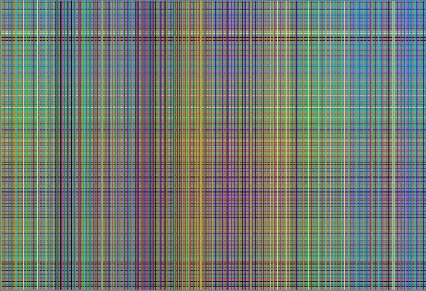 Dane Albert, Color Sticks #14 Dusk, 2023
Enamel on aluminum (Concept) © Dane Albert, 48 x 72 in. (121.9 x 182.9 cm)
Series of colored lines and shapes in multiple configurations
DA.2023.sticks-014-dusk