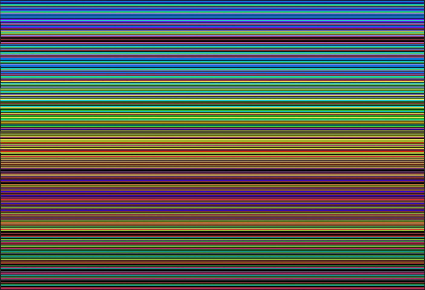 Dane Albert, Color Sticks #15 Night, 2023
Enamel on aluminum (Concept) © Dane Albert, 48 x 72 in. (121.9 x 182.9 cm)
Series of colored lines and shapes in multiple configurations
DA.2023.sticks-015-night
