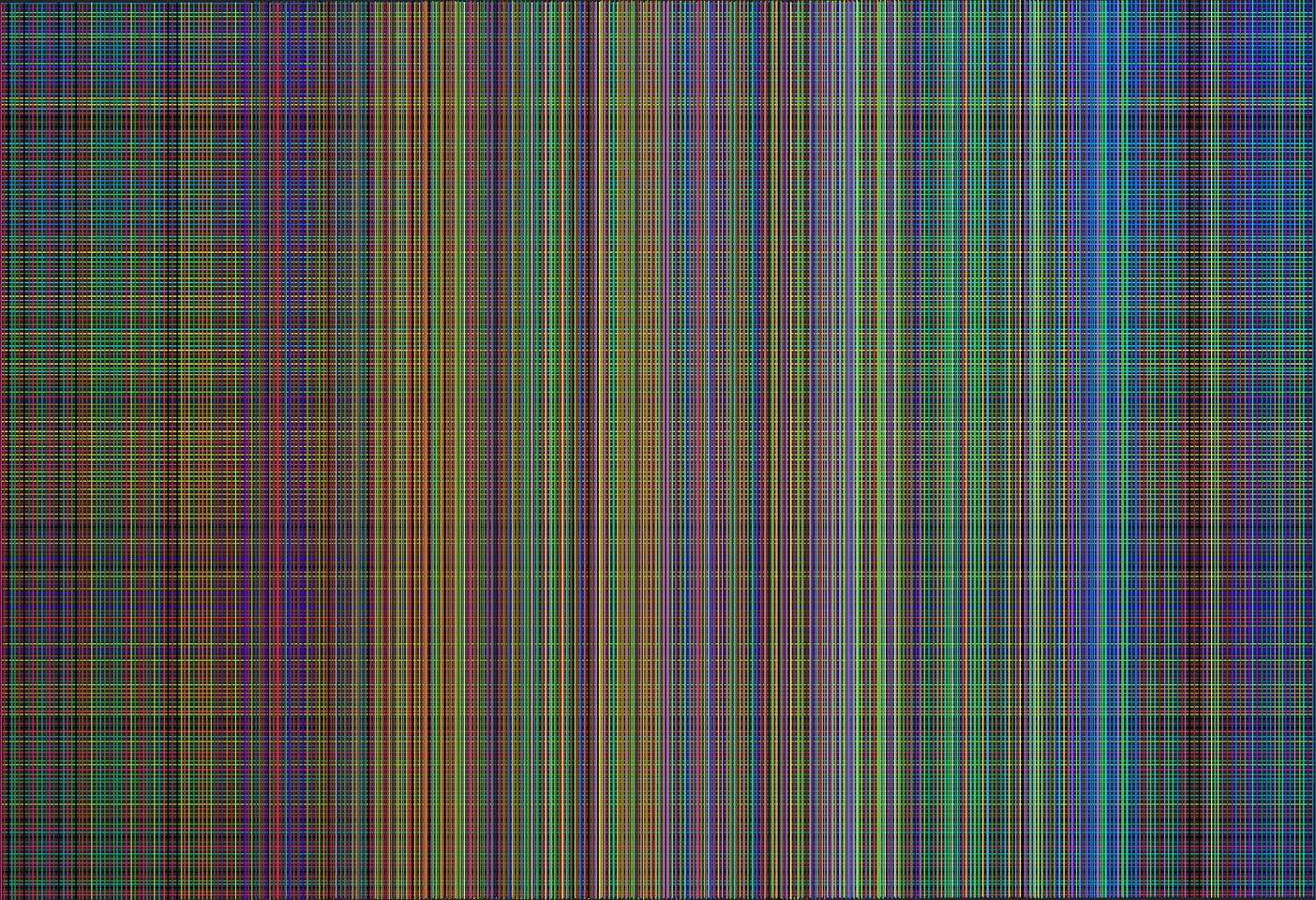 Dane Albert, Color Sticks #14 Night, 2023
Enamel on aluminum (Concept) © Dane Albert, 48 x 72 in. (121.9 x 182.9 cm)
Series of colored lines and shapes in multiple configurations
DA.2023.sticks-014-night