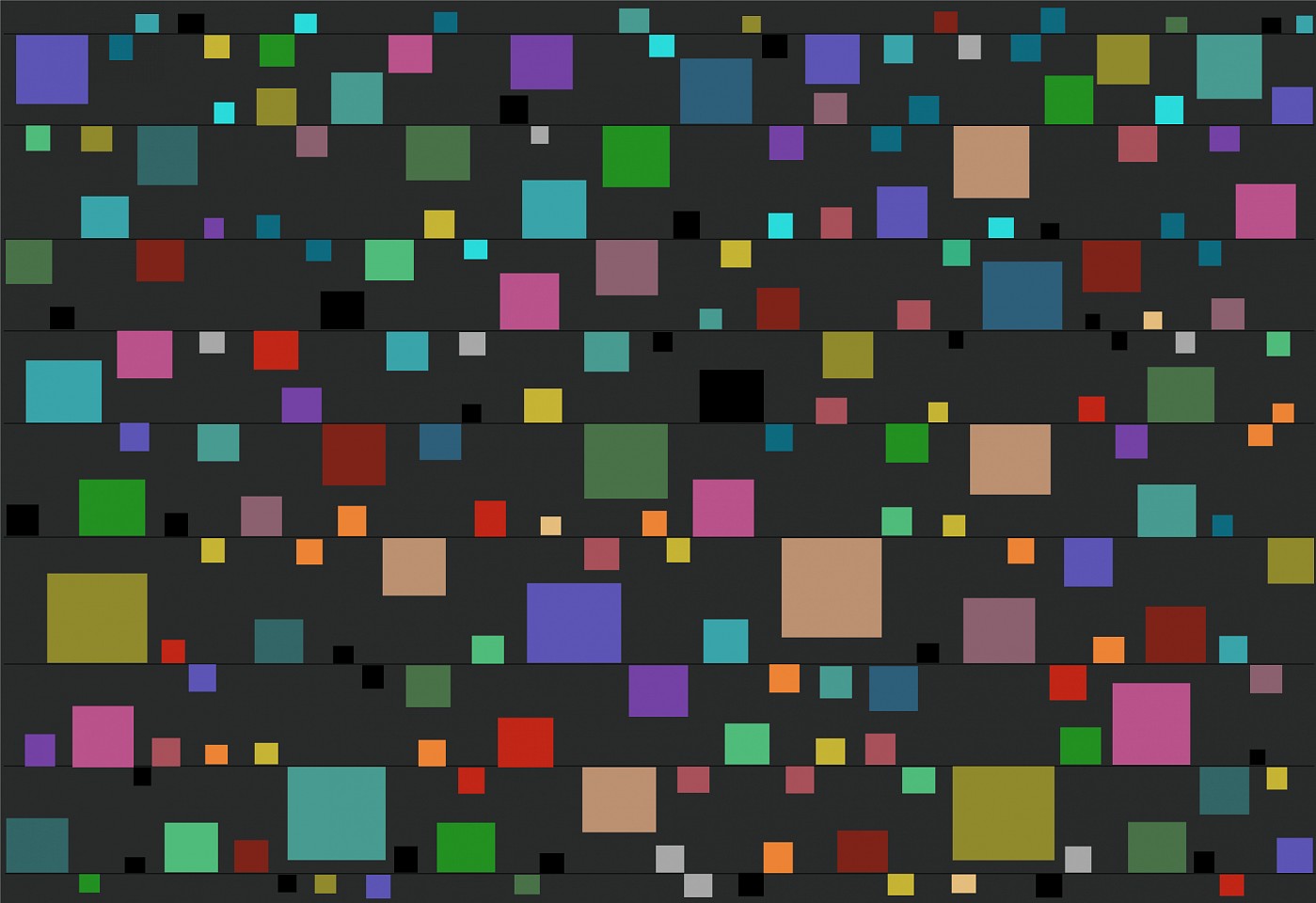 Dane Albert, Color Blocks #27 Night, 2023
Enamel on aluminum (Concept) © Dane Albert, 48 x 60 in. (121.9 x 152.4 cm)
Series of colored blocks in multiple configurations
DA.cb-2023-027-night