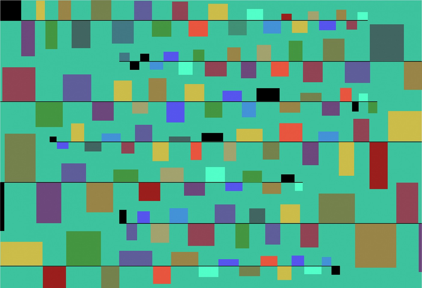 Dane Albert, Color Blocks #29 Dusk, 2023
Enamel on aluminum (Concept) © Dane Albert, 48 x 60 in. (121.9 x 152.4 cm)
Series of colored blocks in multiple configurations
DA.cb-2023-029-dusk