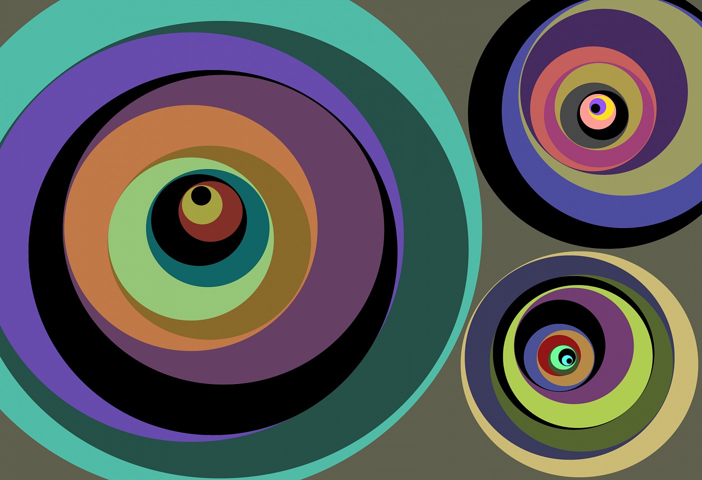 Dane Albert, Circles #31 Dusk, 2023
Enamel on aluminum (Concept) © Dane Albert, 48 x 72 in. (121.9 x 182.9 cm)
Series of colored lines and shapes in multiple configurations
DA.2023-031-dusk