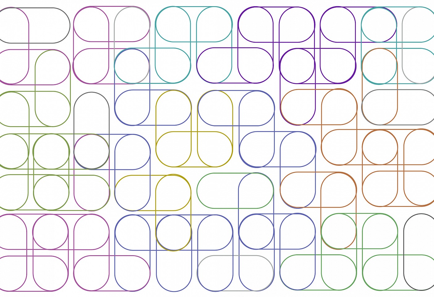 Dane Albert, Color Bars #12 Lines, 2023
Enamel on aluminum (Concept) © Dane Albert, 48 x 72 in. (121.9 x 182.9 cm)
Series of colored lines and shapes in multiple configurations
DA.2023.bars-012-lines