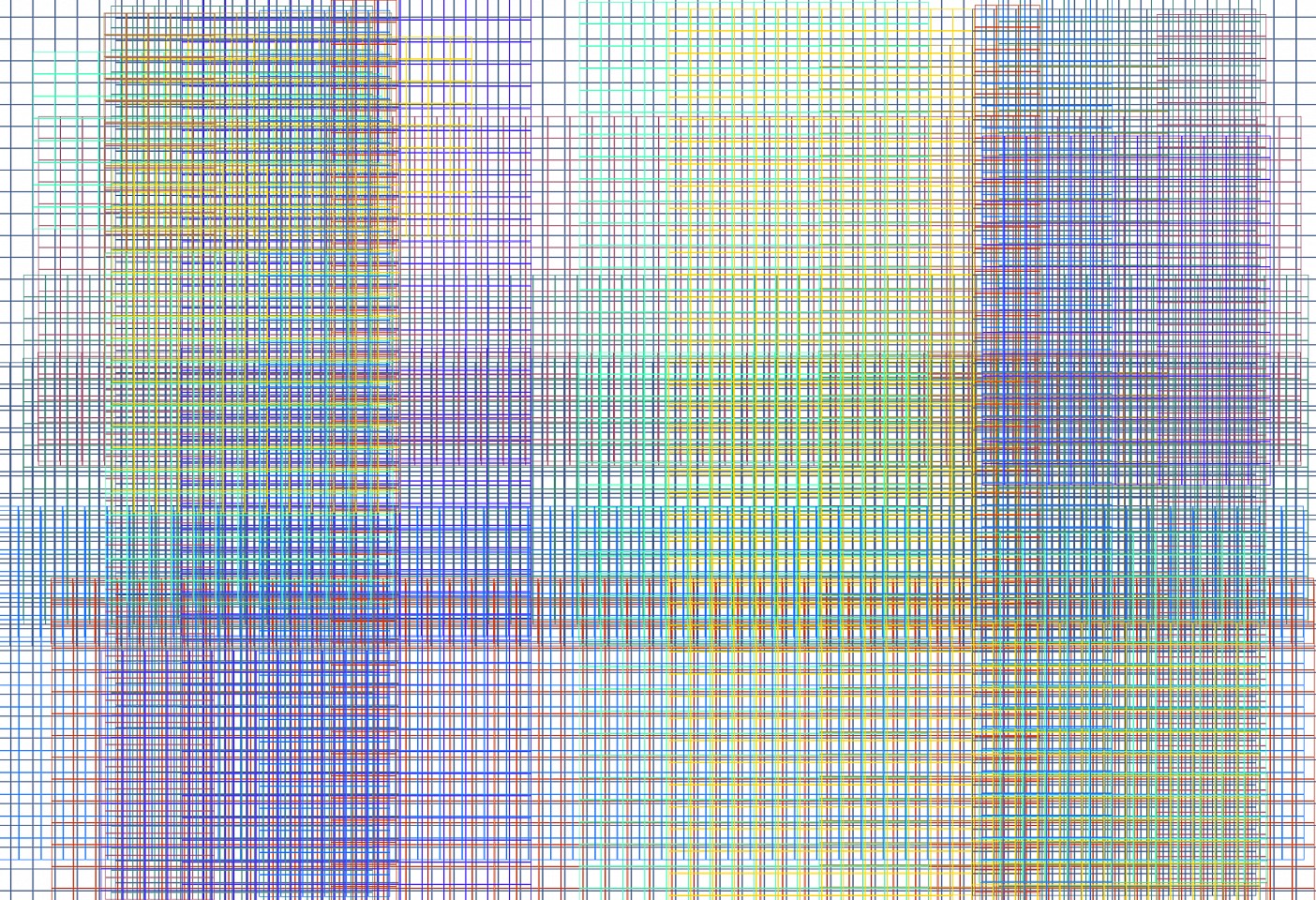 Dane Albert, Color Blocks #31 Lines, 2023
Enamel on aluminum (Concept) © Dane Albert, 48 x 60 in. (121.9 x 152.4 cm)
Series of colored blocks in multiple configurations
DA.cb-2023-031-lines