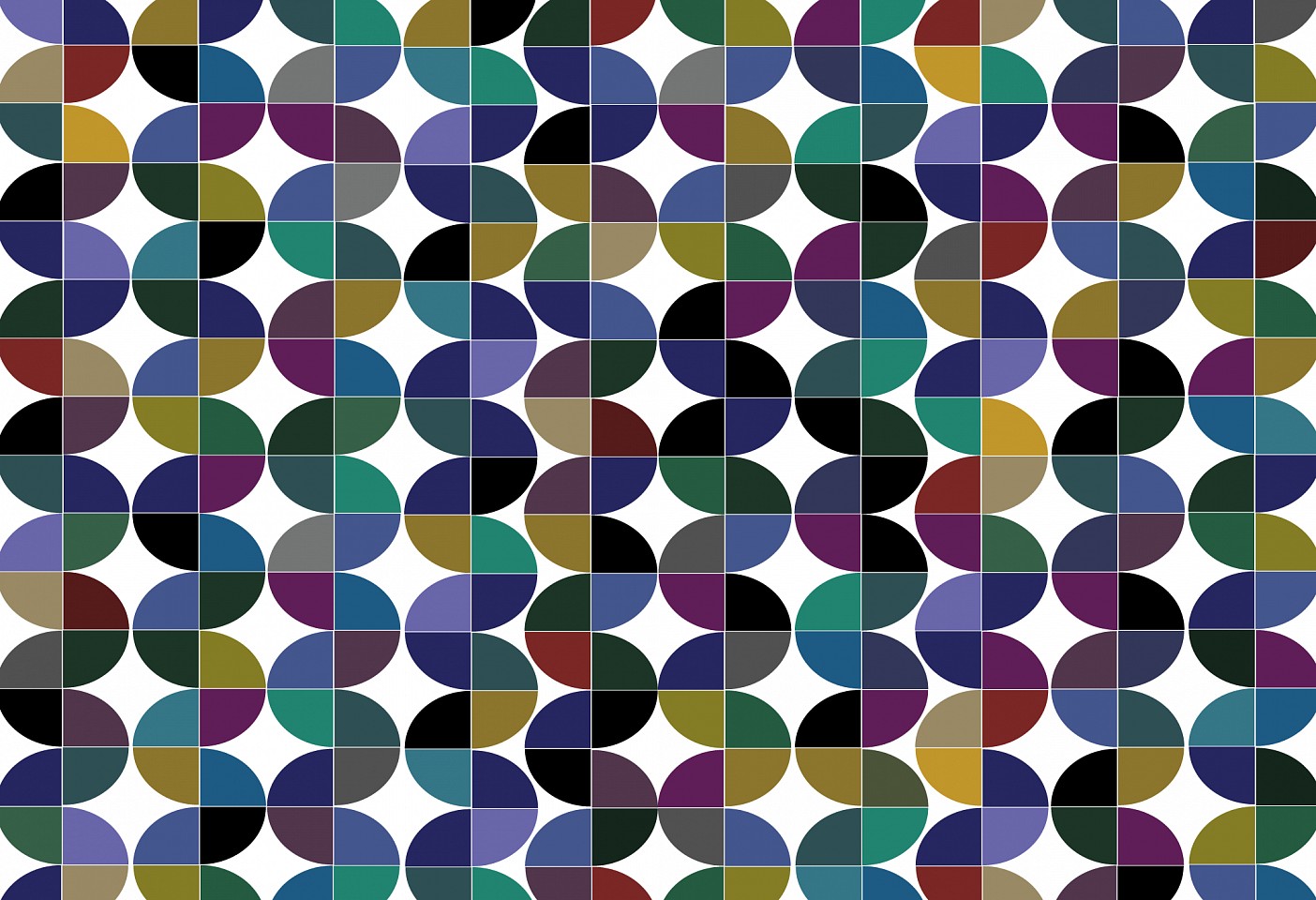 Dane Albert, Arcs #7, 2023
Enamel on aluminum (Concept) © Dane Albert, 48 x 72 in. (121.9 x 182.9 cm)
Series of colored lines and shapes in multiple configurations
DA.2023.arcs-007