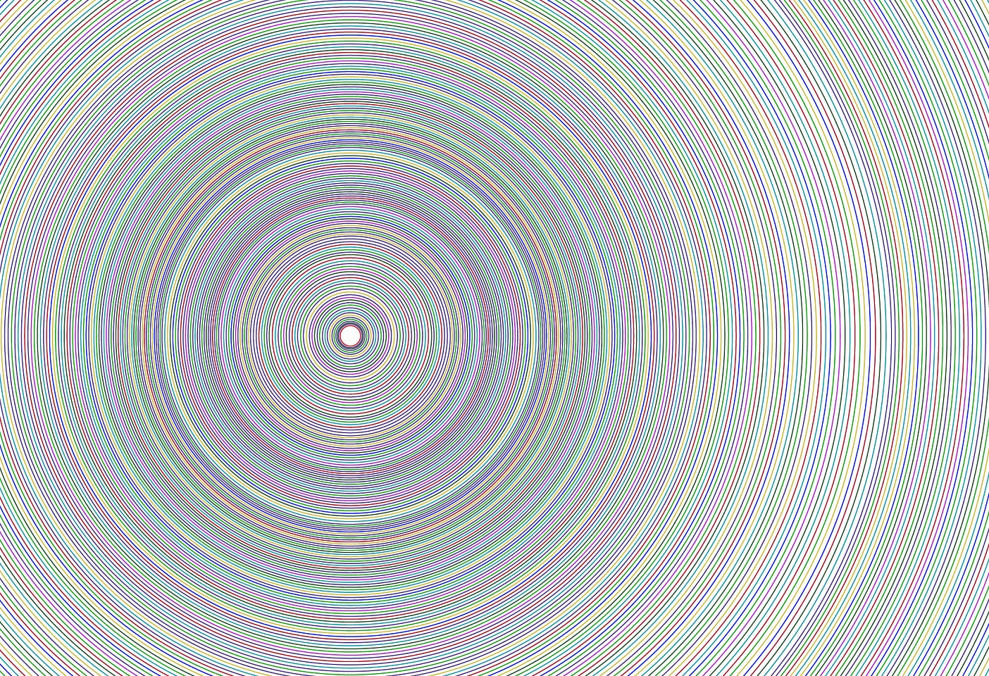 Dane Albert, Circles #40 Multi-Color, 2023
Enamel on aluminum (Concept) © Dane Albert, 48 x 72 in. (121.9 x 182.9 cm)
Series of colored lines and shapes in multiple configurations
DA.2023-040-multicolor