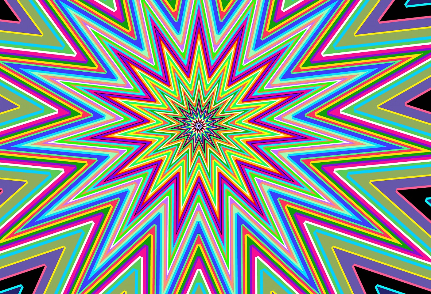 Dane Albert, Color Stars #9, 2023
Enamel on aluminum (Concept) © Dane Albert, 48 x 72 in. (121.9 x 182.9 cm)
Series of colored lines and shapes in multiple configurations
DA.2023.stars-009