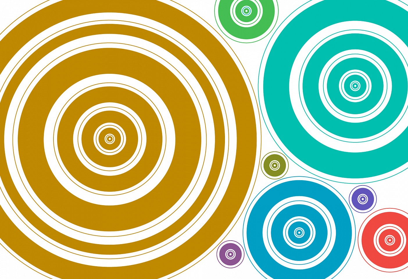 Dane Albert, Circles #39, 2023
Enamel on aluminum (Concept) © Dane Albert, 48 x 72 in. (121.9 x 182.9 cm)
Series of colored lines and shapes in multiple configurations
DA.2023-039