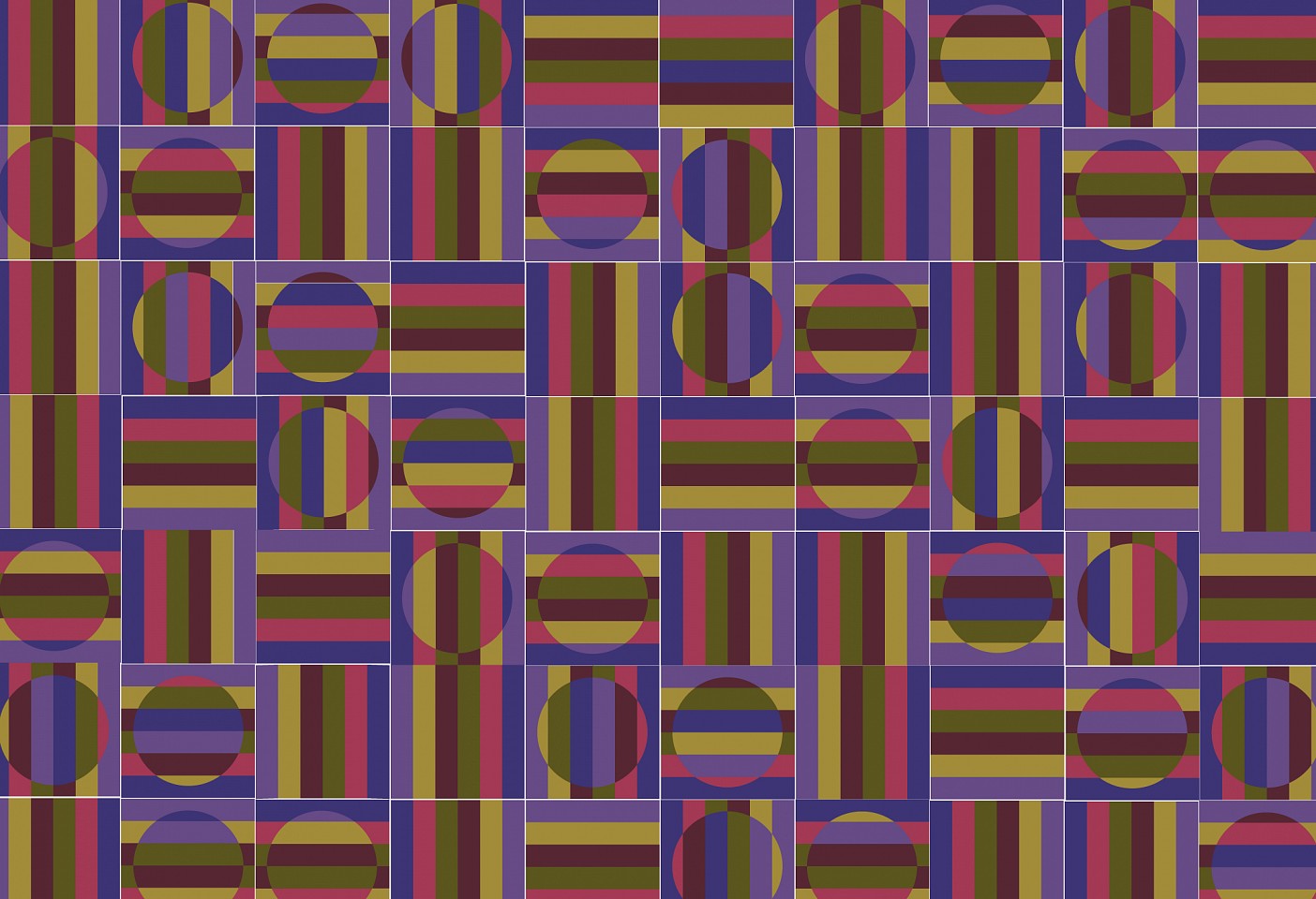 Dane Albert, Color Bars #16, 2023
Enamel on aluminum (Concept) © Dane Albert, 48 x 72 in. (121.9 x 182.9 cm)
Series of colored lines and shapes in multiple configurations
DA.2023.bars-016