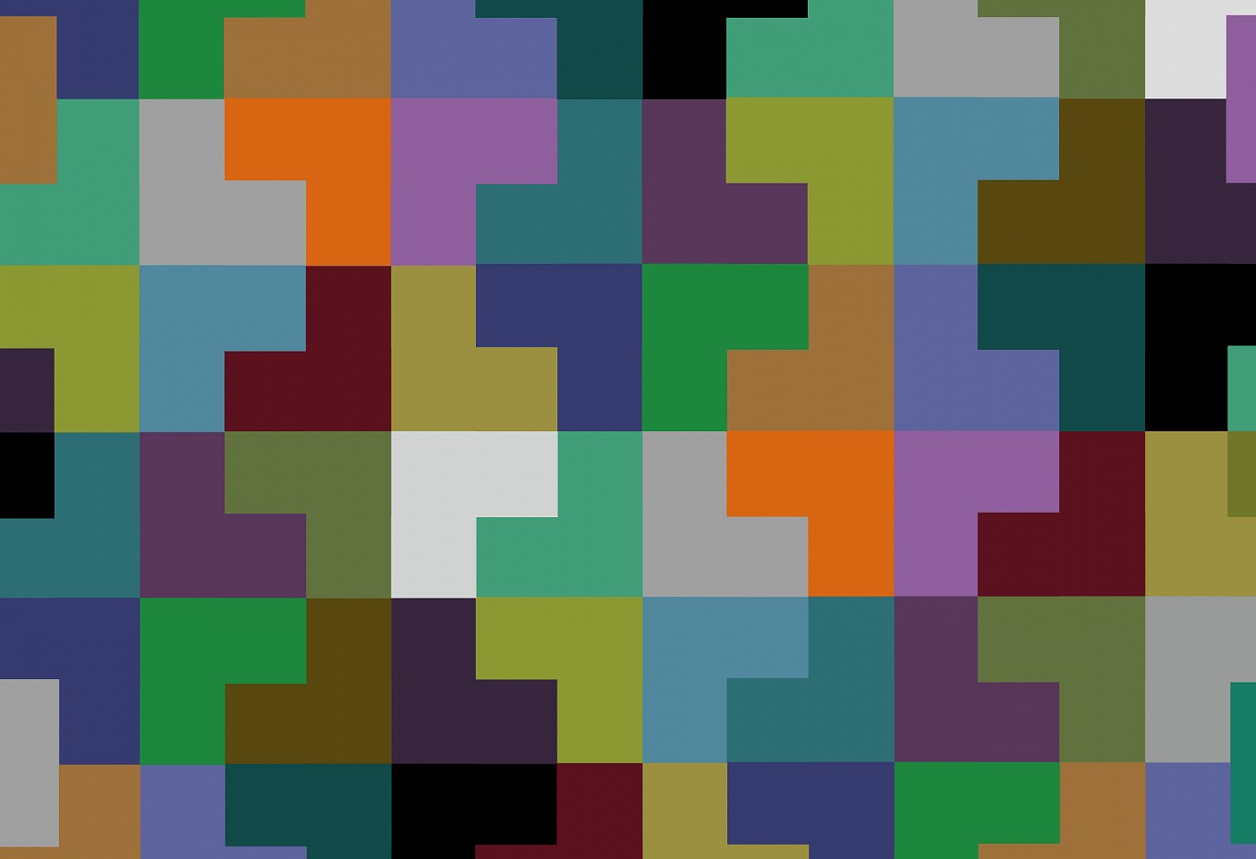 Dane Albert, Color Blocks #45, 2023
Enamel on aluminum (Concept) © Dane Albert, 48 x 72 in. (121.9 x 182.9 cm)
Series of colored blocks in multiple configurations
DA.cb-2023-045