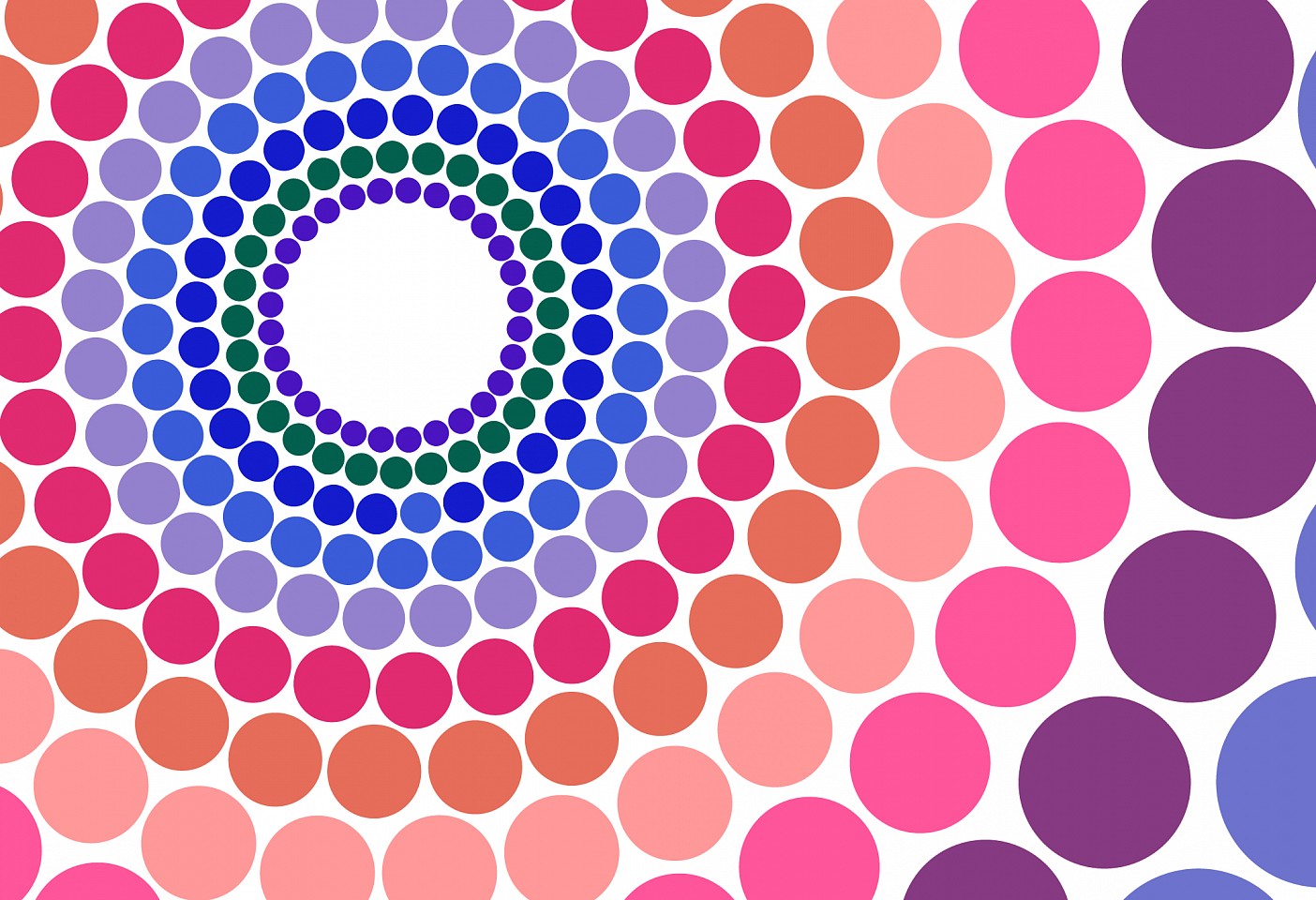Dane Albert, Circles #48, 2023
Enamel on aluminum (Concept) © Dane Albert, 48 x 72 in. (121.9 x 182.9 cm)
Series of colored lines and shapes in multiple configurations
DA.2023-048