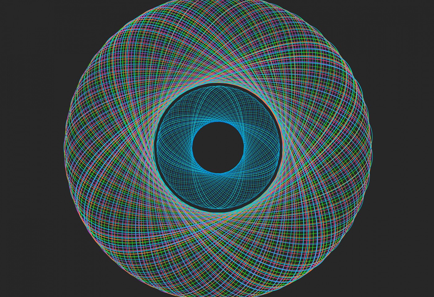 Dane Albert, Circles #49 Night, 2023
Acrylic on canvas (Concept), 48 x 72 in. (121.9 x 182.9 cm)
Series of colored lines and shapes in multiple configurations
DA.2023-049-night