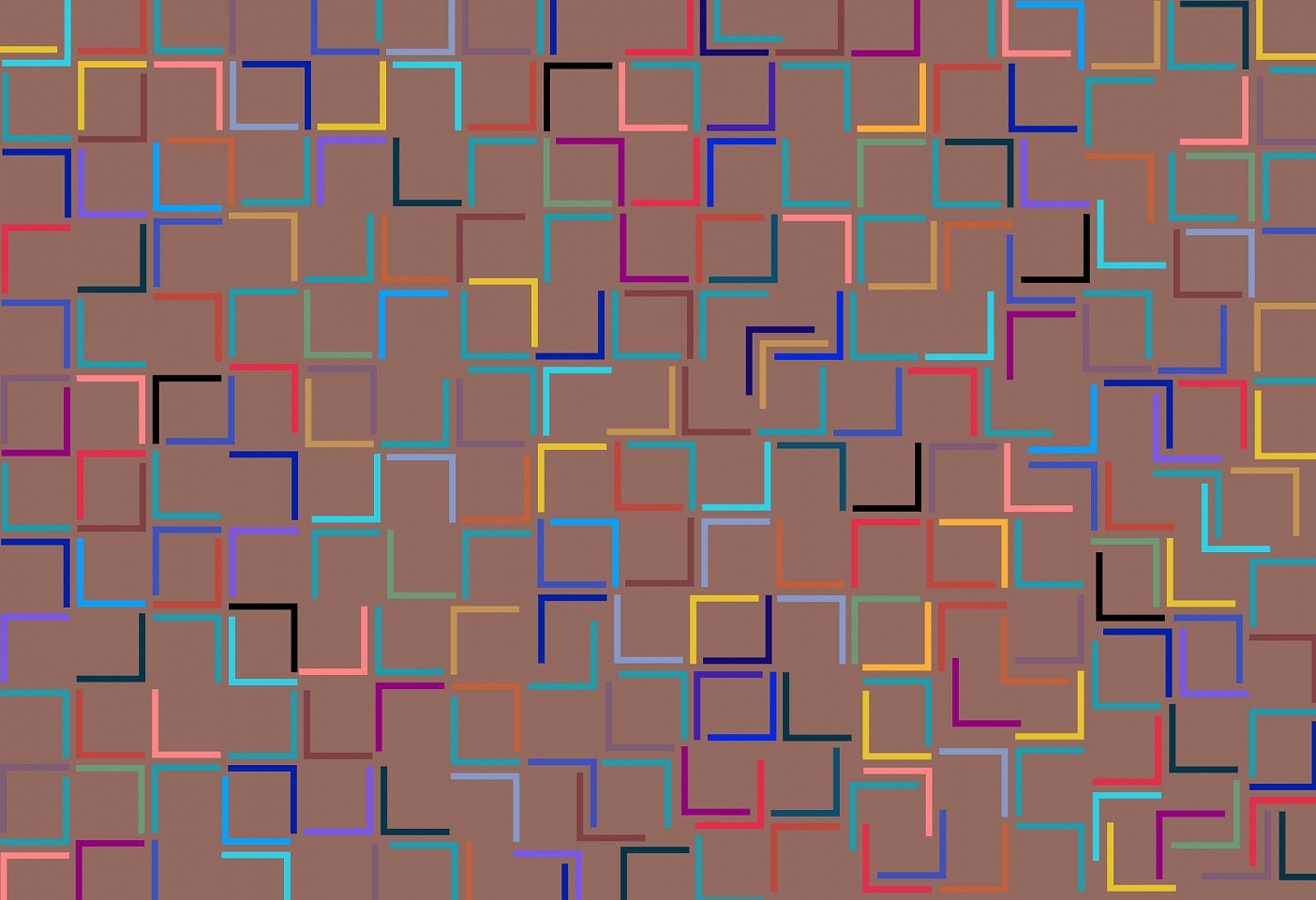 Dane Albert, Color Sticks #30 Dusk, 2023
Enamel on aluminum (Concept) © Dane Albert, 48 x 72 in. (121.9 x 182.9 cm)
Series of colored lines and shapes in multiple configurations
DA.2023.sticks-030-dusk
