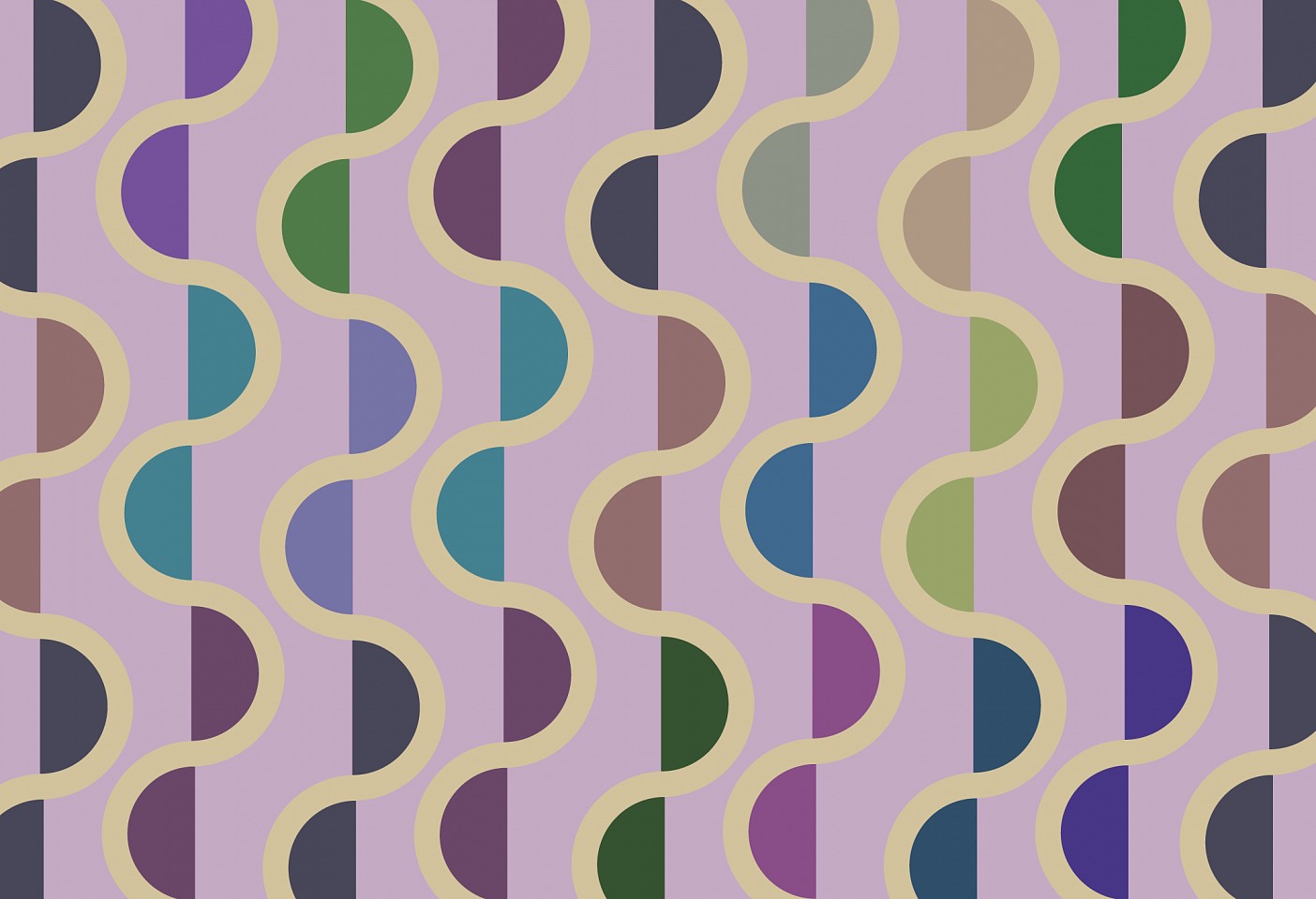 Dane Albert, Shapes #33 Dusk, 2024
Enamel on aluminum (Concept) © Dane Albert, 48 x 72 in. (121.9 x 182.9 cm)
Series of colored lines and shapes in multiple configurations
DA.2024.shapes-033-dusk