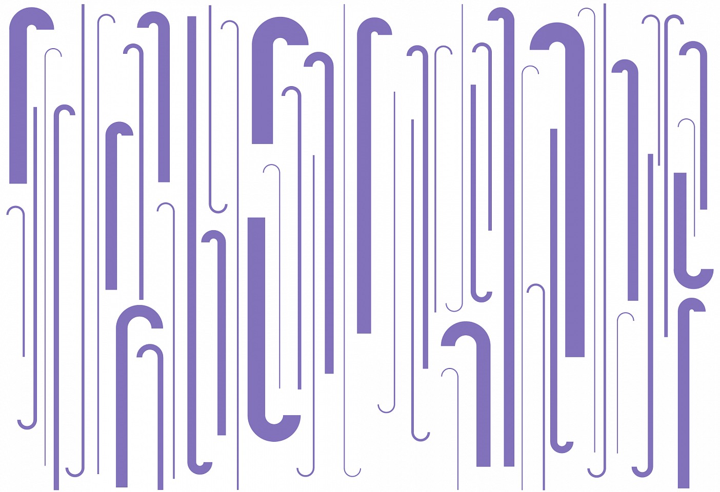 Dane Albert, Color Sticks #45 (mono), 2024
Enamel on aluminum (Concept) © Dane Albert, 48 x 72 in. (121.9 x 182.9 cm)
Series of colored lines and shapes in multiple configurations
DA.2024.sticks-045-mono