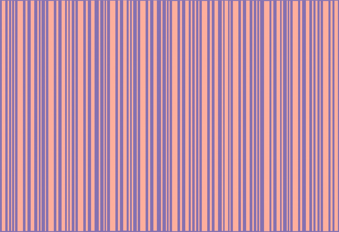 Dane Albert, Color Bars #28 Dusk, 2024
Enamel on aluminum (Concept) © Dane Albert, 48 x 72 in. (121.9 x 182.9 cm)
Series of colored lines and shapes in multiple configurations
DA.2024.bars-028-dusk
