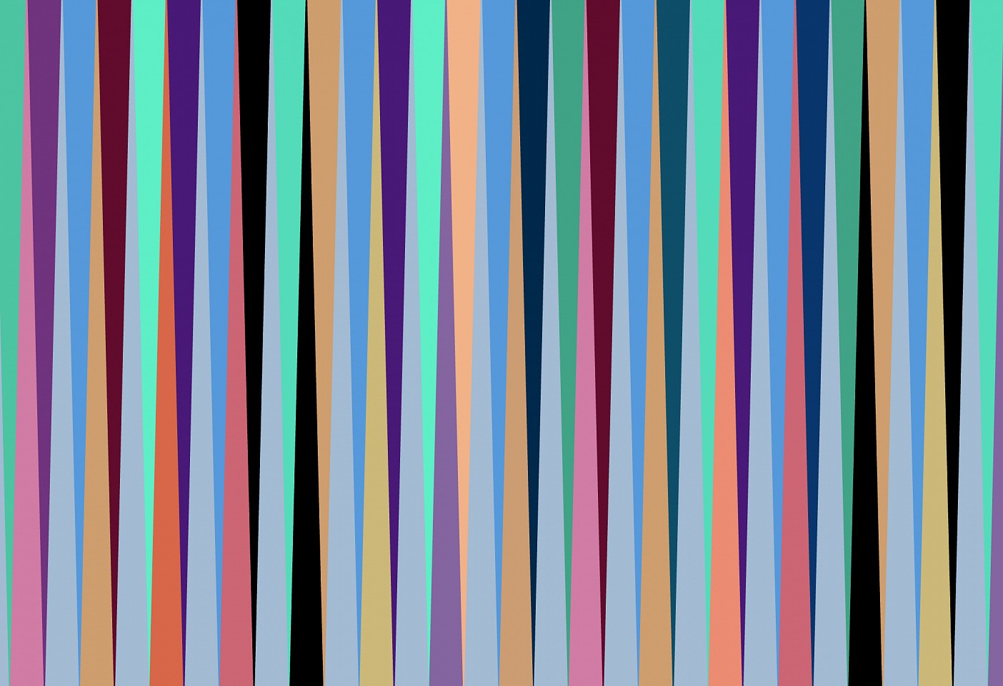Dane Albert, Polygons #36, 2024
Enamel on aluminum (Concept) © Dane Albert, 48 x 72 in. (121.9 x 182.9 cm)
Series of colored lines and shapes in multiple configurations
DA.2024.polygon-036