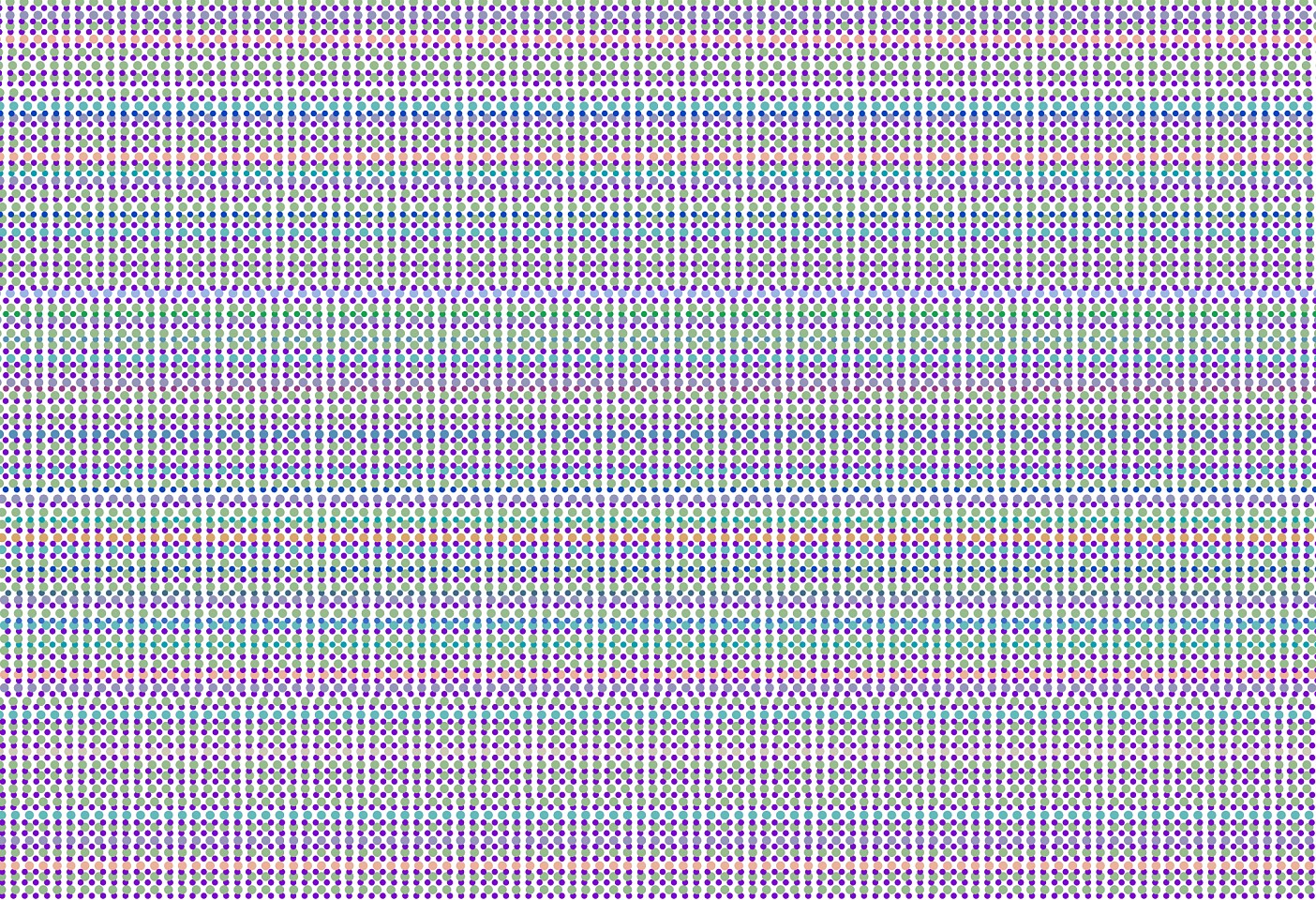 Dane Albert, Circles #72, 2024
Enamel on aluminum (Concept) © Dane Albert, 48 x 72 in. (121.9 x 182.9 cm)
Series of colored lines and shapes in multiple configurations
DA.2024-072
