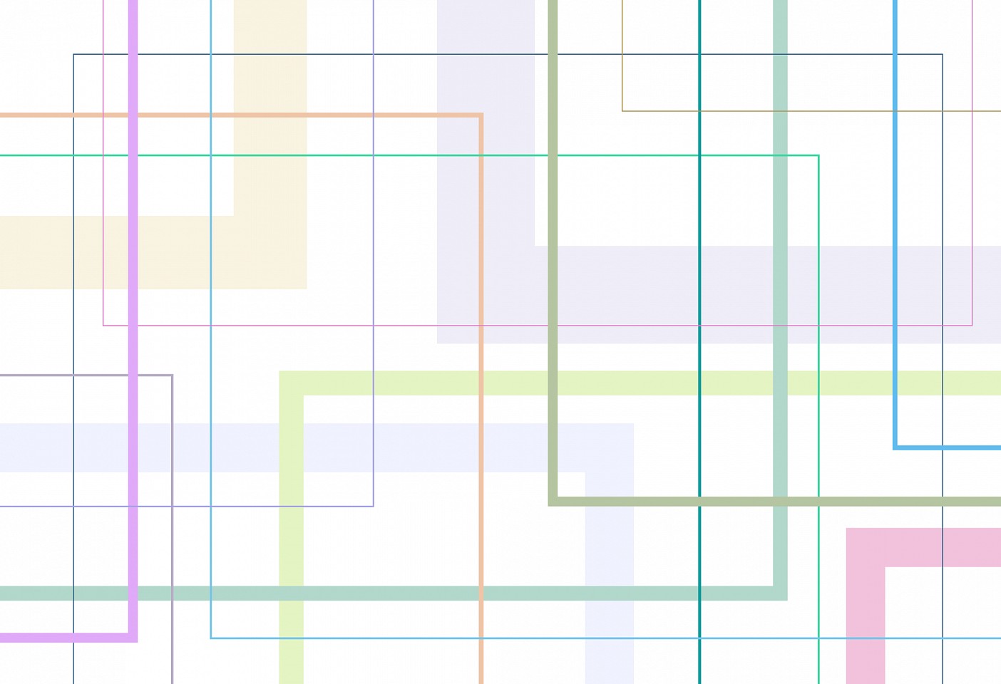 Dane Albert, Color Blocks #68 Lines, 2024
Enamel on aluminum (Concept) © Dane Albert, 48 x 72 in. (121.9 x 182.9 cm)
Series of colored blocks in multiple configurations
DA.cb-2024-068-lines