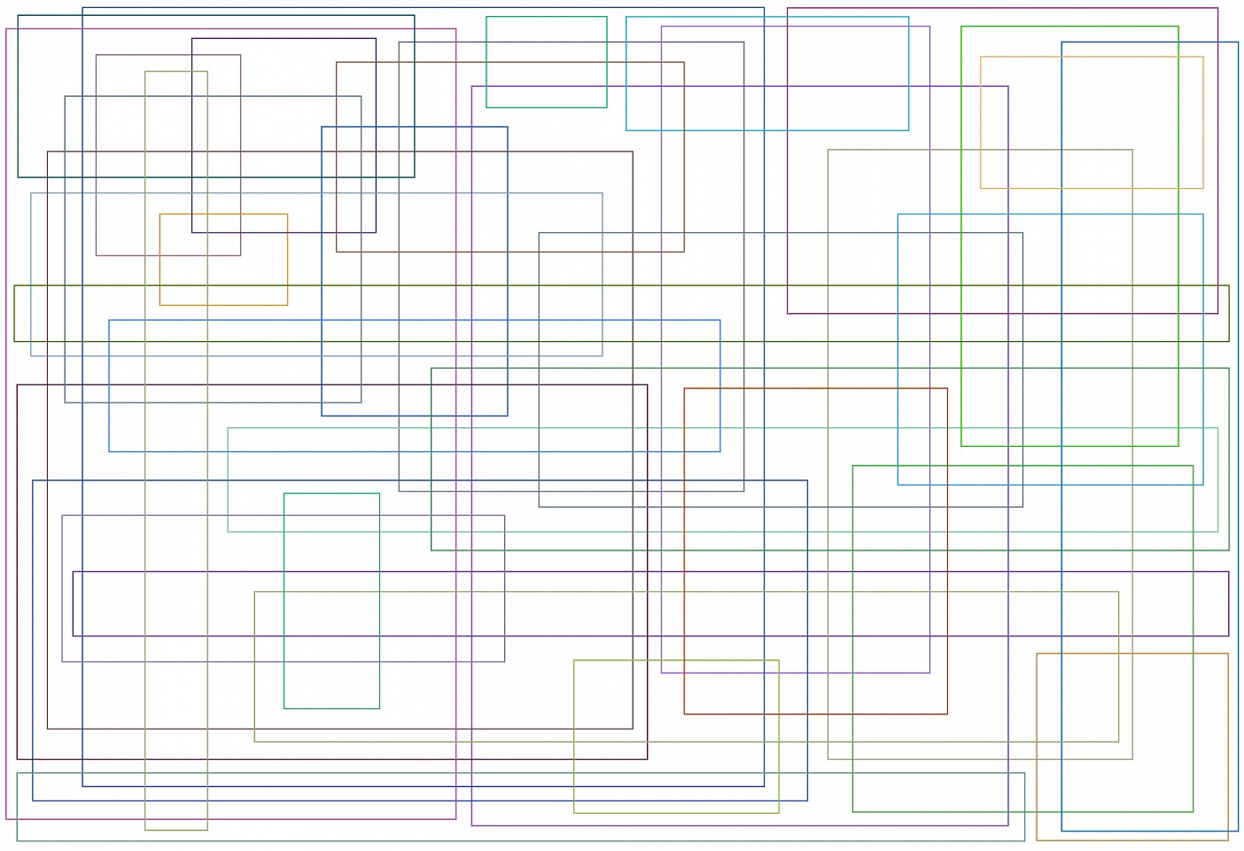 Dane Albert, Color Blocks #70 Lines, 2024
Enamel on aluminum (Concept), 48 x 72 in. (121.9 x 182.9 cm)
Series of colored blocks in multiple configurations
DA.cb-2024-070-lines