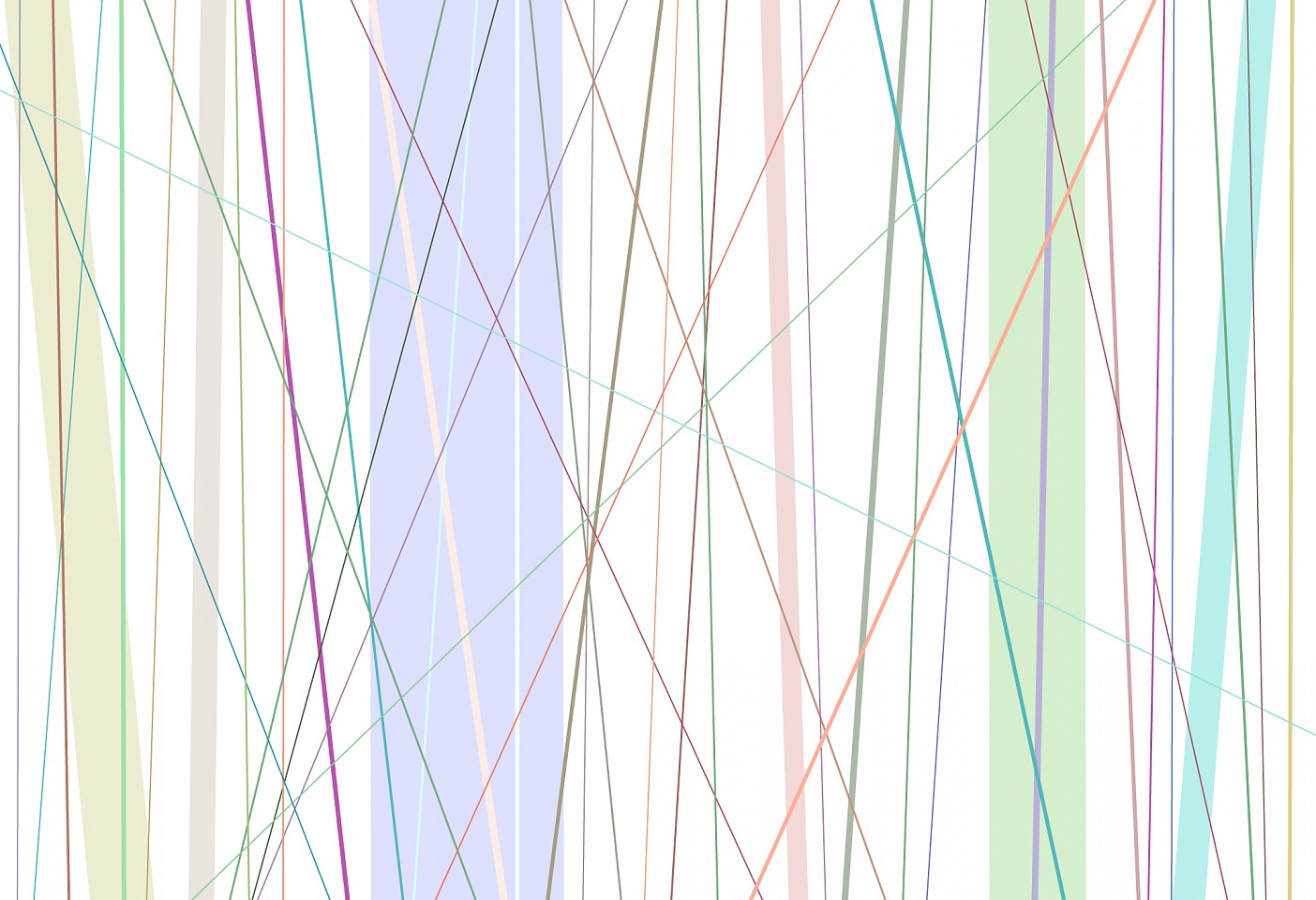 Dane Albert, Color Sticks #55, 2024
Enamel on aluminum (Concept), 48 x 72 in. (121.9 x 182.9 cm)
Series of colored lines and shapes in multiple configurations
DA.2024.sticks-055