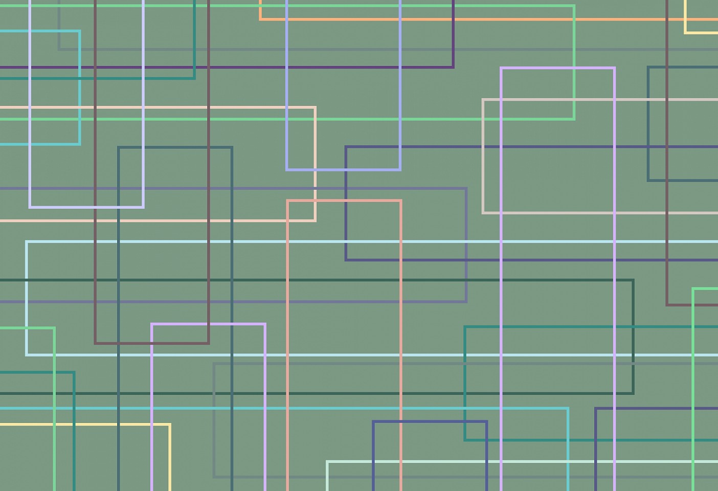 Dane Albert, Color Blocks #81 Dusk Lines, 2024
Enamel on aluminum (Concept), 48 x 72 in. (121.9 x 182.9 cm)
Series of colored blocks in multiple configurations
DA.cb-2024-081-dusk-lines