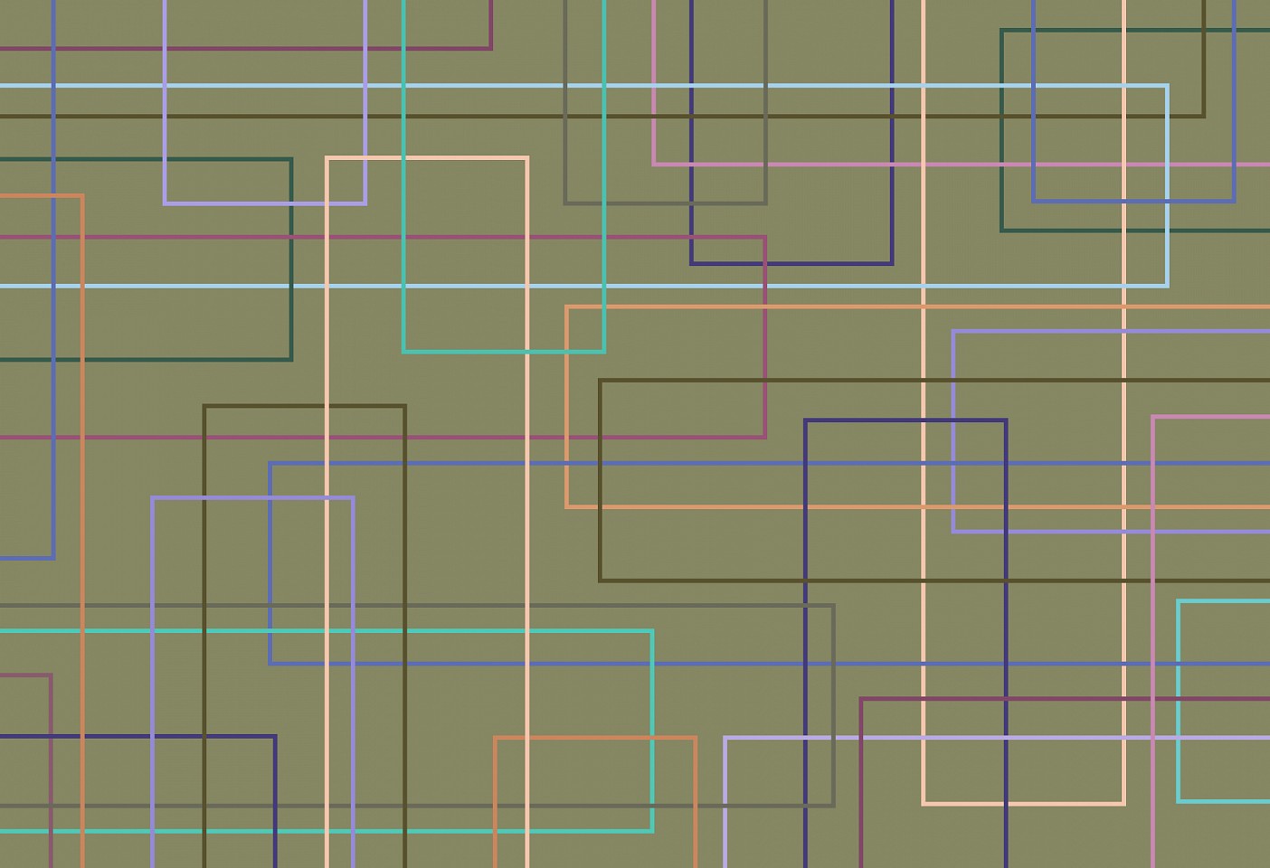 Dane Albert, Color Blocks #82 Dusk Lines, 2024
Enamel on aluminum (Concept), 48 x 72 in. (121.9 x 182.9 cm)
Series of colored blocks in multiple configurations
DA.cb-2024-082-dusk-lines
