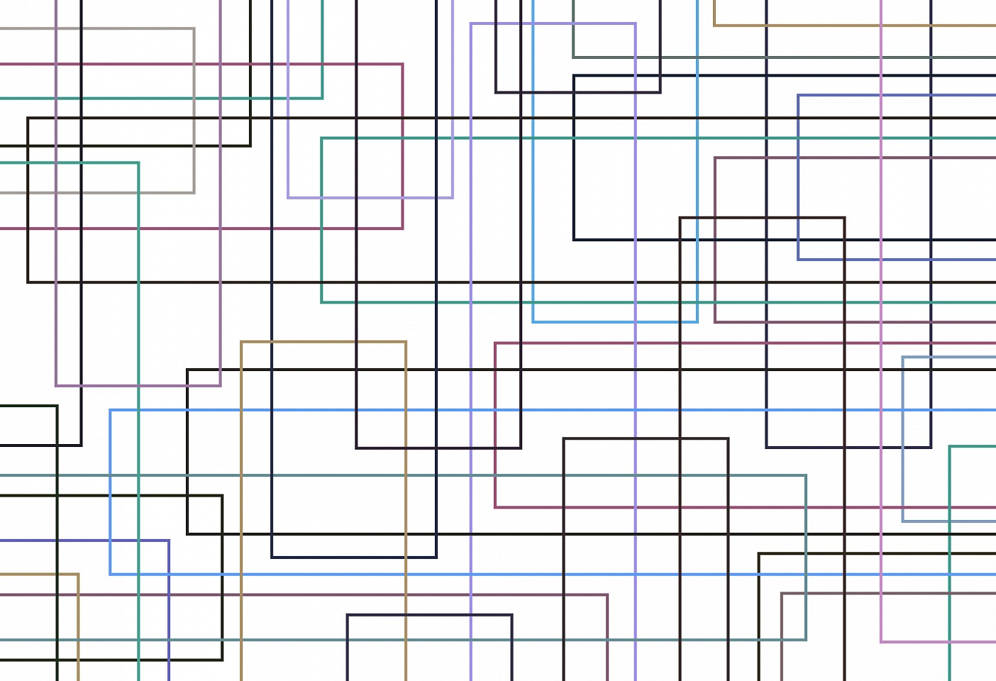 Dane Albert, Color Blocks #83 Lines, 2024
Enamel on aluminum (Concept), 48 x 72 in. (121.9 x 182.9 cm)
Series of colored blocks in multiple configurations
DA.cb-2024-083-lines