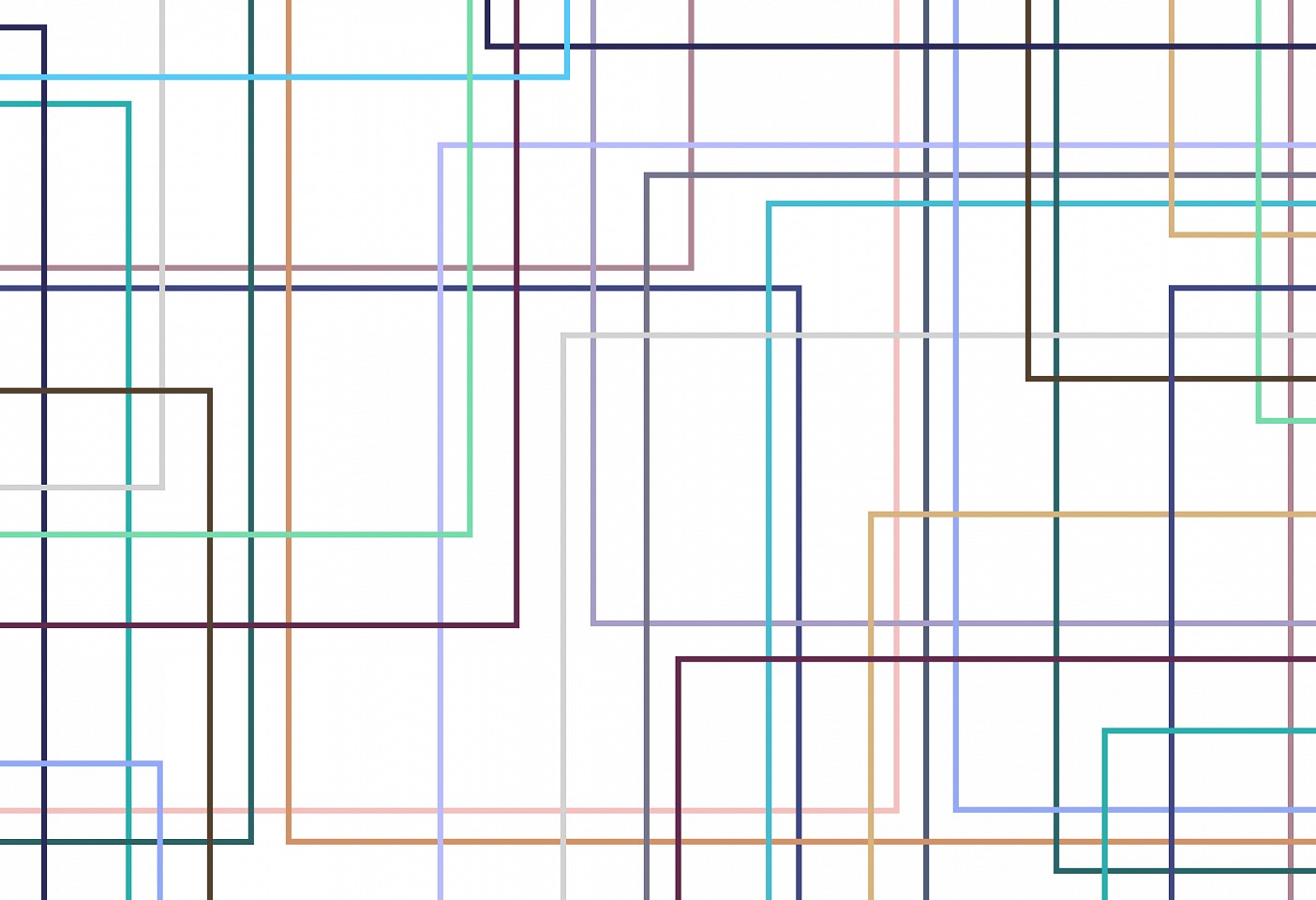 Dane Albert, Color Blocks #87 Lines, 2024
Enamel on aluminum (Concept), 48 x 72 in. (121.9 x 182.9 cm)
Series of colored blocks in multiple configurations
DA.cb-2024-087-lines
