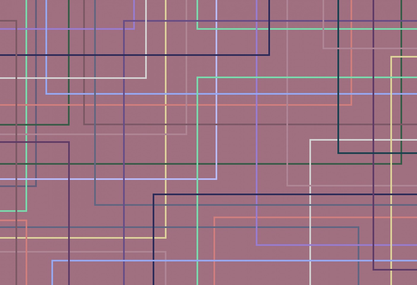 Dane Albert, Color Blocks #88 Dusk Lines, 2024
Enamel on aluminum (Concept), 48 x 72 in. (121.9 x 182.9 cm)
Series of colored blocks in multiple configurations
DA.cb-2024-088-dusk-lines