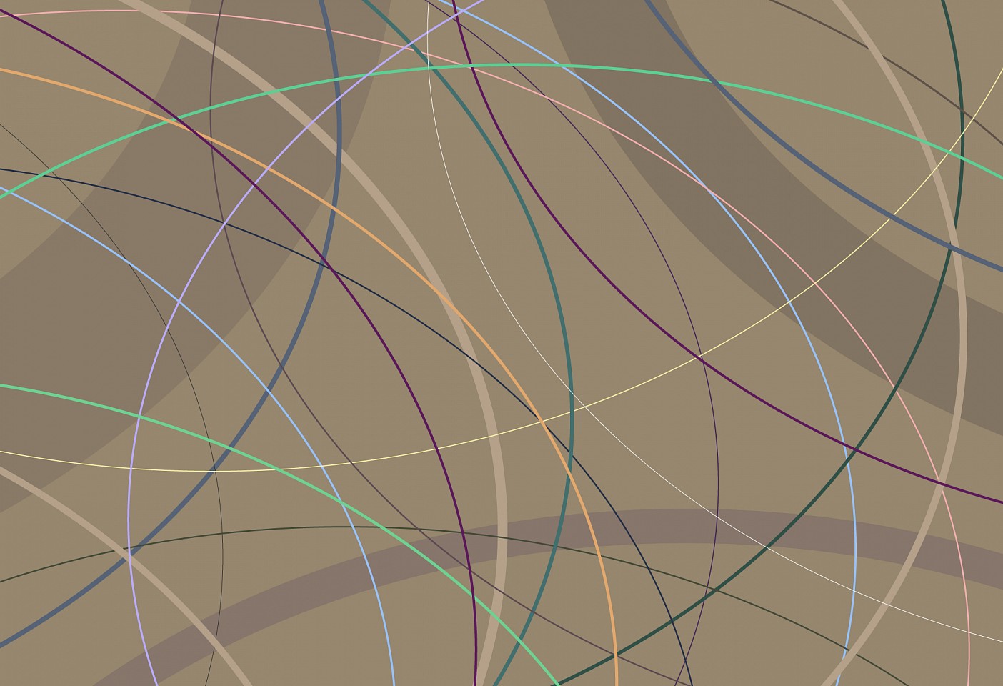 Dane Albert, Shapes #57 Dusk Lines, 2024
Enamel on aluminum (Concept), 48 x 72 in. (121.9 x 182.9 cm)
Series of colored lines and shapes in multiple configurations
DA.2024.shapes-057-dusk-lines