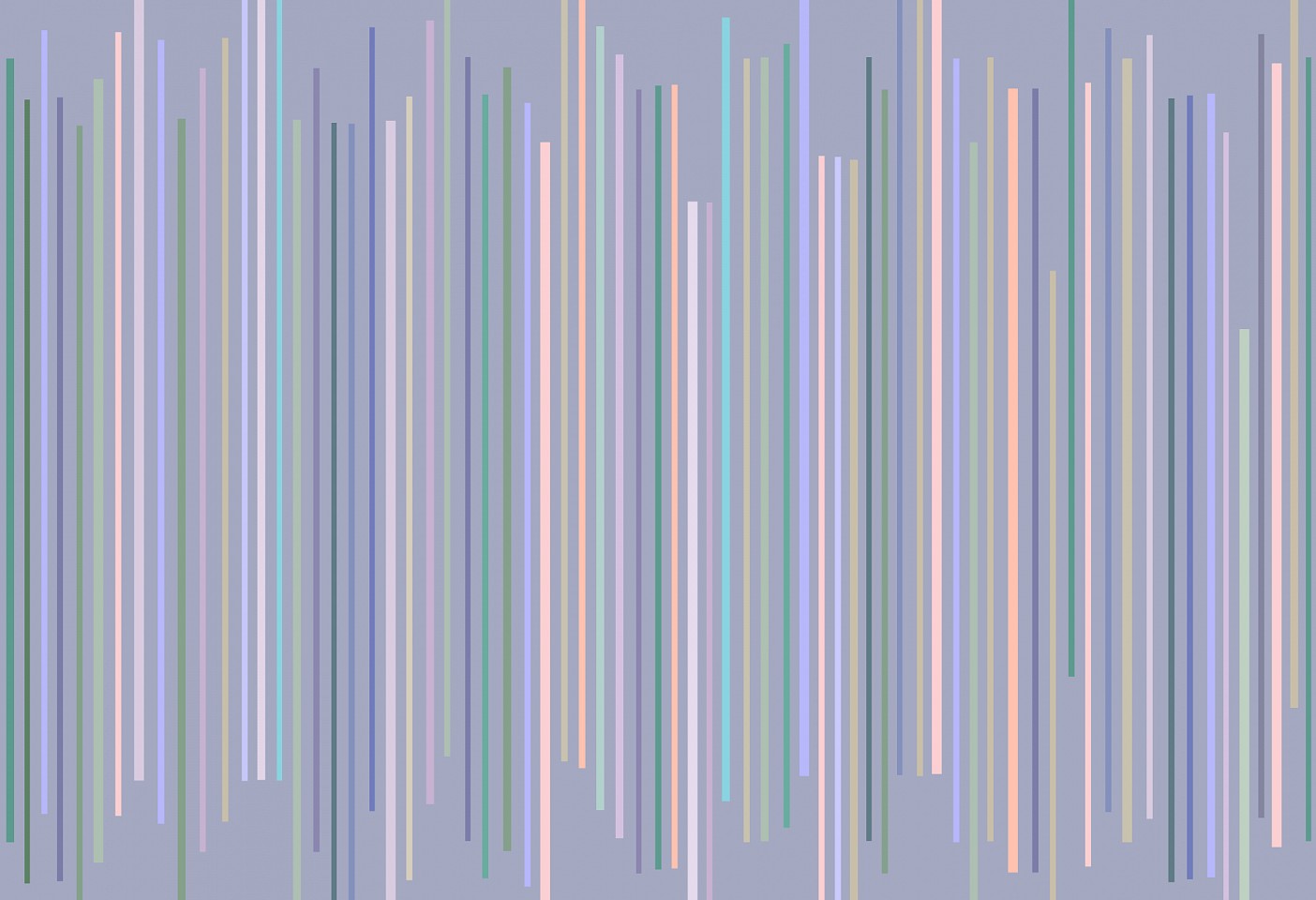 Dane Albert, Color Bars #51 Dusk, 2024
Enamel on aluminum (Concept), 48 x 72 in. (121.9 x 182.9 cm)
Series of colored lines and shapes in multiple configurations
DA.2024.bars-051-dusk