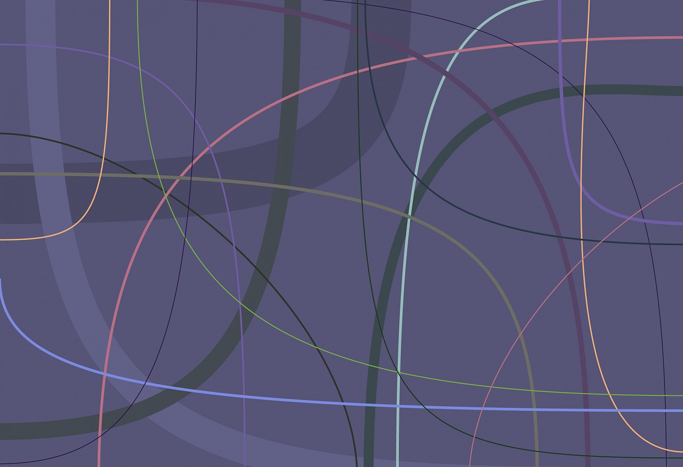 Dane Albert, Arcs #24 Night, 2024
Enamel on aluminum (Concept), 48 x 72 in. (121.9 x 182.9 cm)
Series of colored lines and shapes in multiple configurations
DA.2024.arcs-024-night